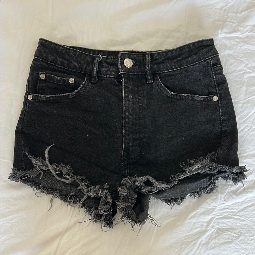 Zara Black Jean Shorts